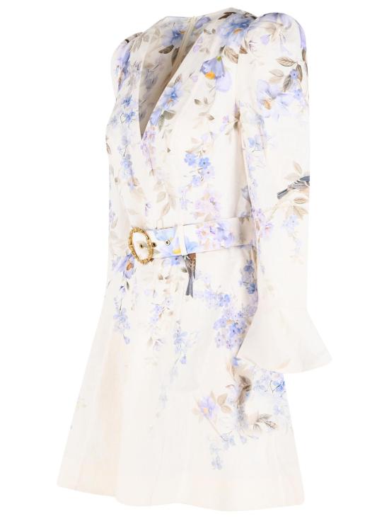 26SS 짐머만 미디 원피스 8637DS261BLUE Cream - ZIMMERMANN