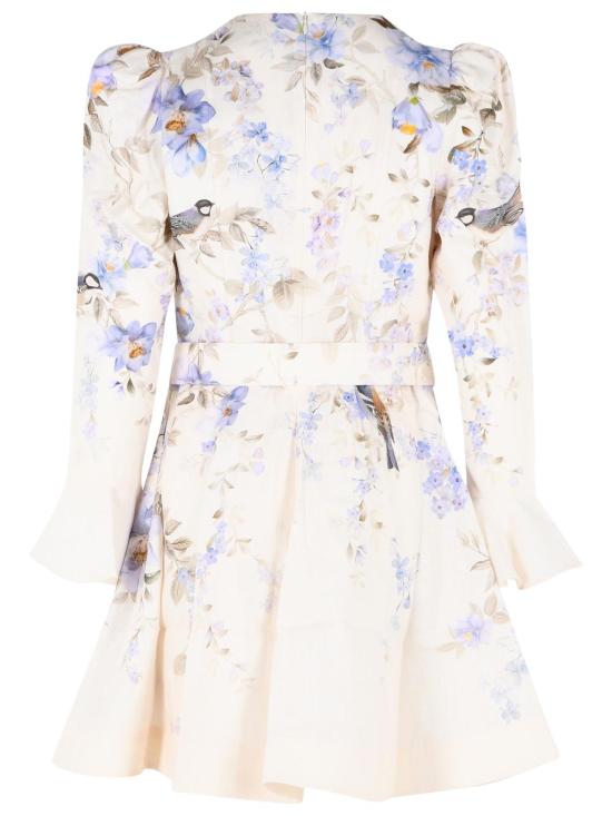 26SS 짐머만 미디 원피스 8637DS261BLUE Cream - ZIMMERMANN