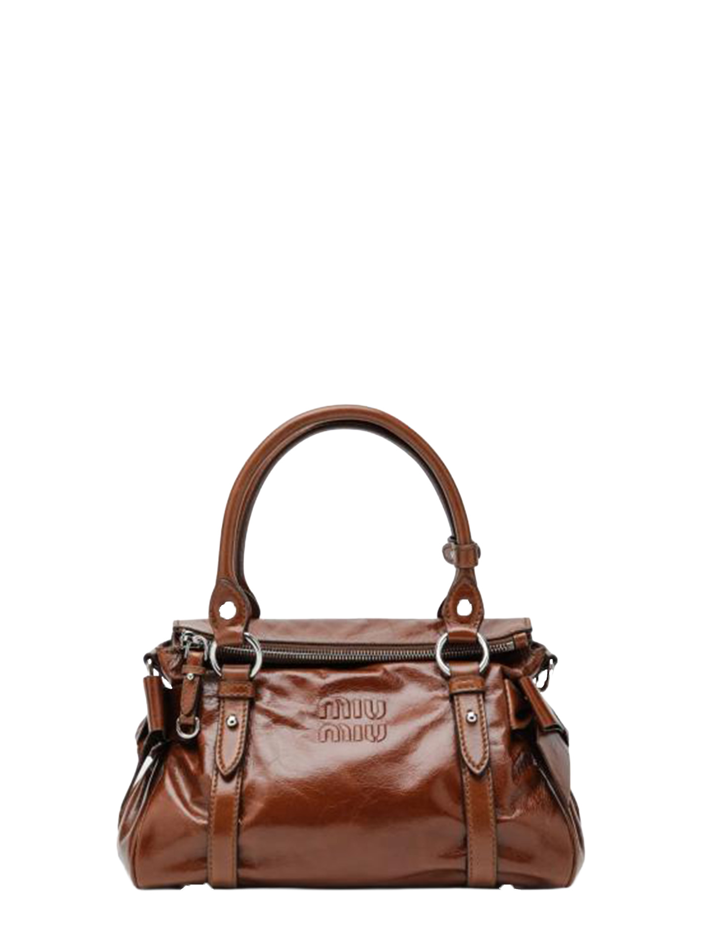 26FW 미우미우 토트백 5BA327OOO2A44 Brown