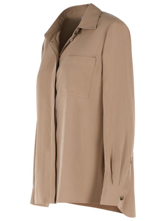 26SS 막스마라 시아마세 실크 셔츠 2611111151016 Beige - MAX MARA