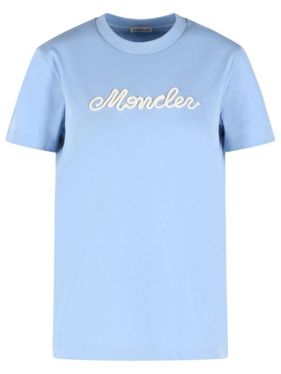 26SS 몽클레어 반팔 티셔츠 093 8C000 51 89AUG700 Light Blue