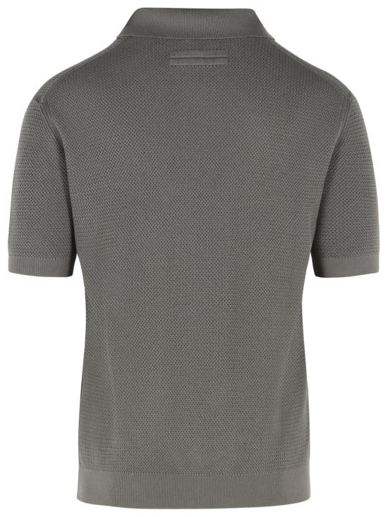 26SS 에르메네질도제냐 폴로 티셔츠 RUHC26A3 C31N07 Grey - ERMENEGILDO ZEGNA