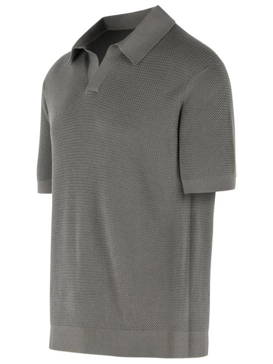 26SS 에르메네질도제냐 폴로 티셔츠 RUHC26A3 C31N07 Grey - ERMENEGILDO ZEGNA