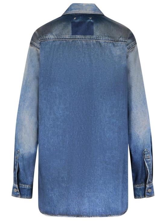 26SS 골든구스 데님 셔츠 GWP02525 P00240650100 Blue - GOLDEN GOOSE