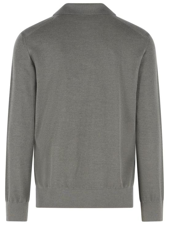 26SS 에르메네질도제냐 스웨터 RUHH95A3 131N97 Grey - ERMENEGILDO ZEGNA