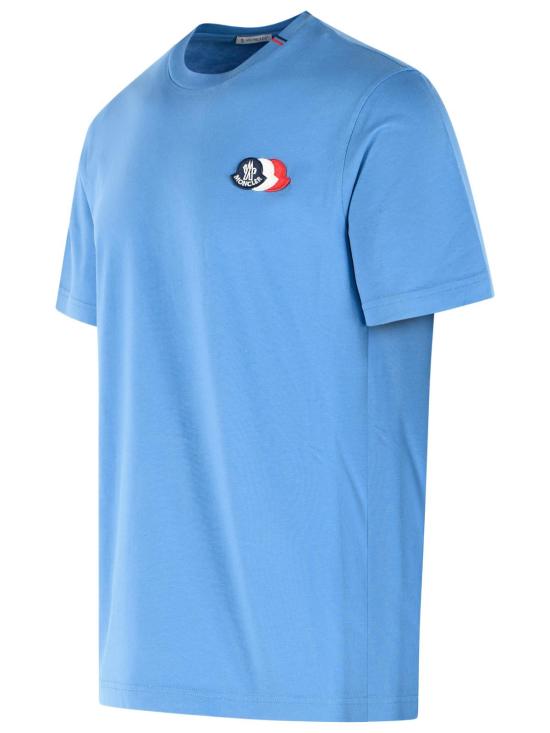 26SS 몽클레어 반팔 티셔츠 091 8C000 74 89B8Q714 Light Blue - MONCLER