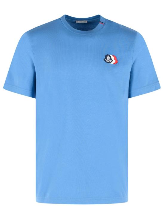 26SS 몽클레어 반팔 티셔츠 091 8C000 74 89B8Q714 Light Blue