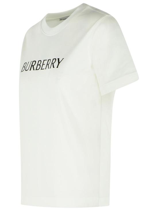 26SS 버버리 로고 코튼 티셔츠 8118978B7078 White - BURBERRY