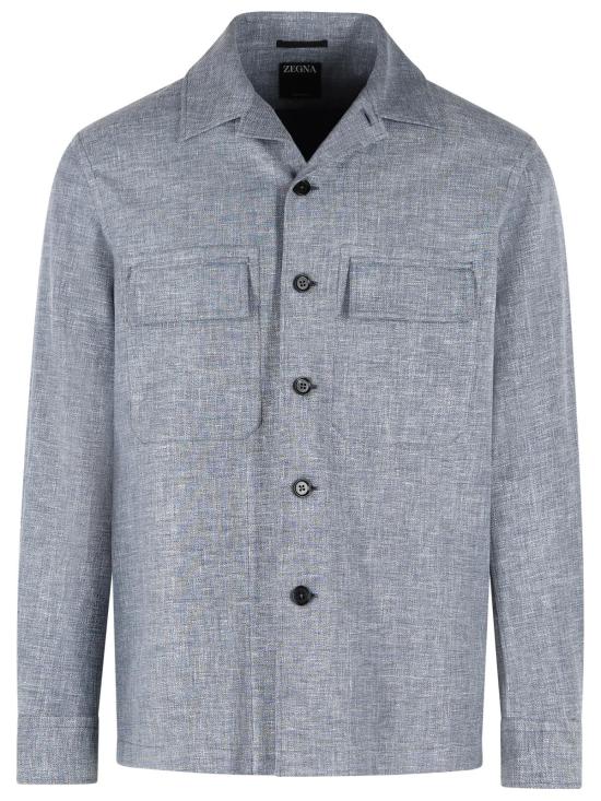 26SS 에르메네질도제냐 긴팔 셔츠 RUHV22A3 SOT6BB07G Grey