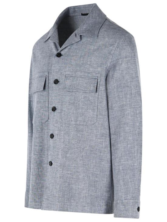 26SS 에르메네질도제냐 긴팔 셔츠 RUHV22A3 SOT6BB07G Grey - ERMENEGILDO ZEGNA