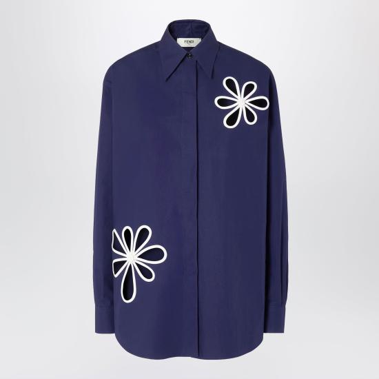 26SS 펜디 포플린 셔츠 FS8355AW7V Blue