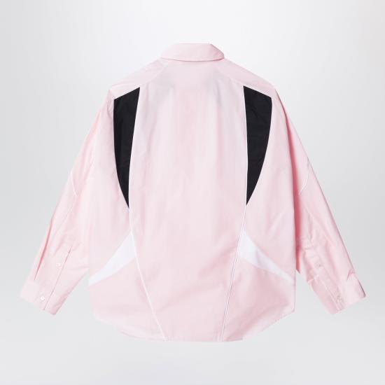 26SS 아크네 스튜디오 자수 로고 버튼업 셔츠 BB0671CO Pink - ACNE STUDIOS