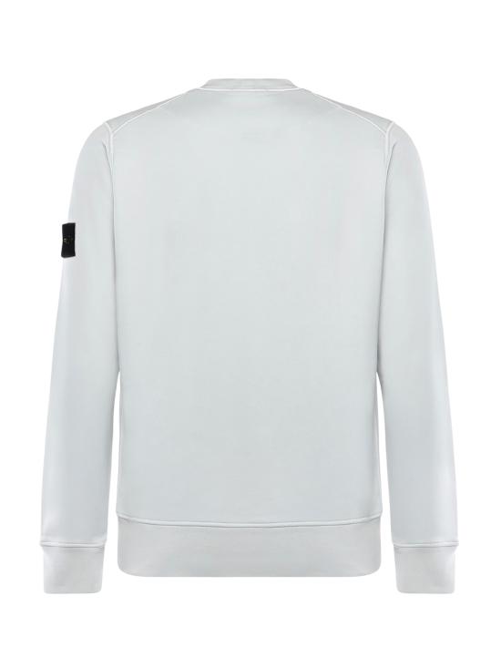 26SS 스톤 아일랜드 오가닉 코튼 플리스 레귤러 핏 크루넥 스웨트셔츠 L1S156100060 S0051V0041 Blue - STONE ISLAND