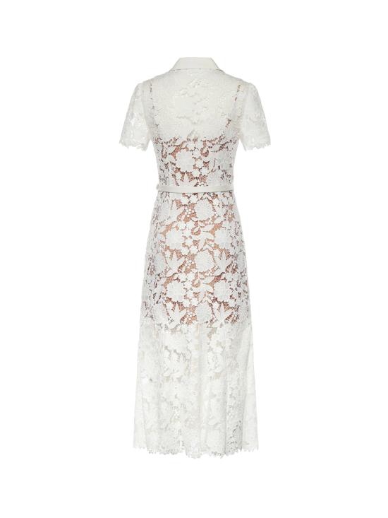 26SS 셀프 포트레이트 미디 원피스 SS26096M W White - SELF PORTRAIT