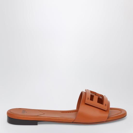 26SS 펜디 바게트 레더 슬라이드 8R8136AE7T Brown