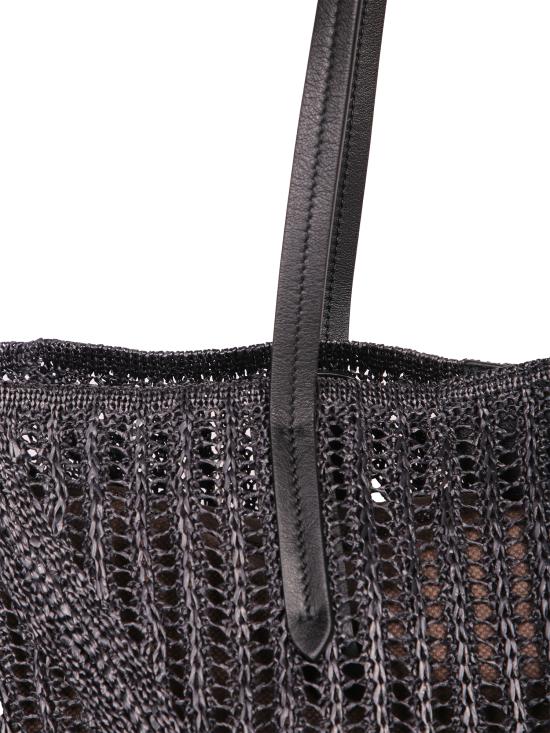 26SS 브루넬로 쿠치넬리 테크노 라피아 BC Duo 백 MB97D2571 C101 Black - BRUNELLO CUCINELLI