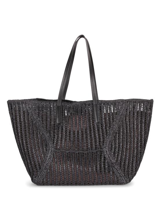 26SS 브루넬로 쿠치넬리 테크노 라피아 BC Duo 백 MB97D2571 C101 Black