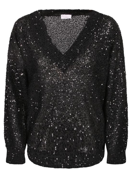 26SS 브루넬로 쿠치넬리 스웨터 MDJ547612 C101 Black