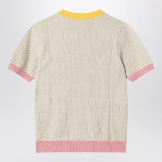 26SS 펜디 코튼 실크 스웨터 FZXE94AW4S Yellow - FENDI