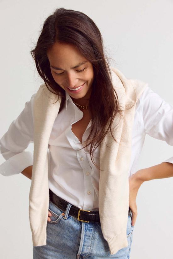  더 셔츠 셔츠 더 에센셜 아이콘 셔츠 화이트 - THE SHIRT