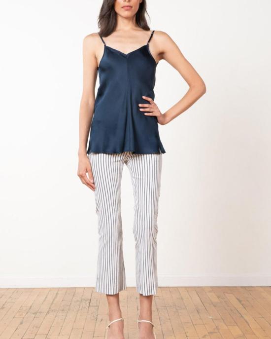  에비뉴 몽테뉴 크롭 팬츠 애비뉴 몽테뉴 레오 비스트로 팬츠 네이비/화이트