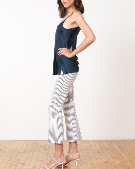  에비뉴 몽테뉴 크롭 팬츠 애비뉴 몽테뉴 레오 비스트로 팬츠 네이비/화이트 - AVENUE MONTAIGNE