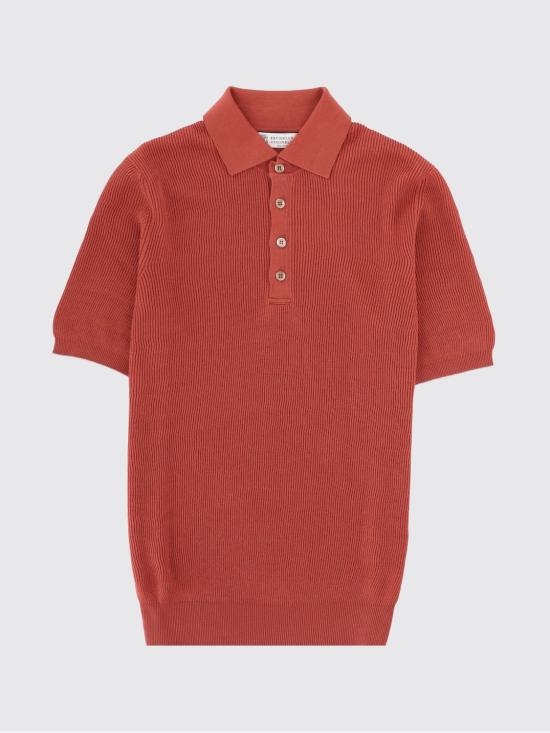 26SS 브루넬로 쿠치넬리 폴로 티셔츠 M29400025 CIJ11 Red - BRUNELLO CUCINELLI