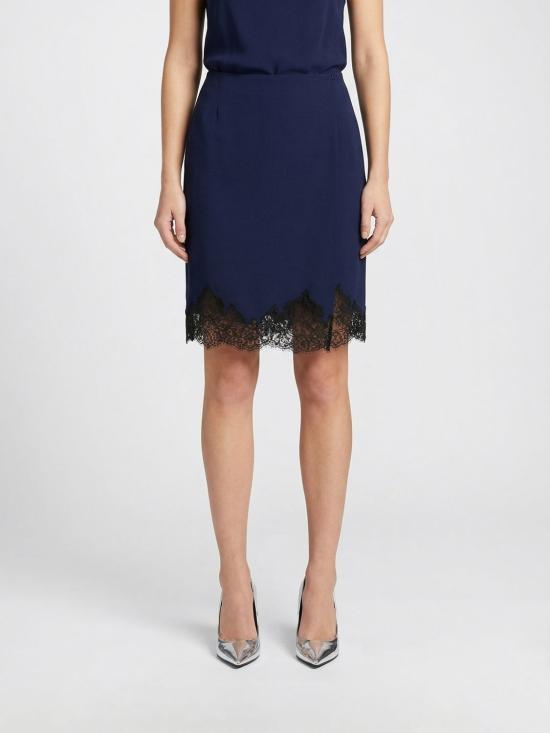 26SS 스텔라 맥카트니 미디 스커트 6300403FU302 4000 Navy