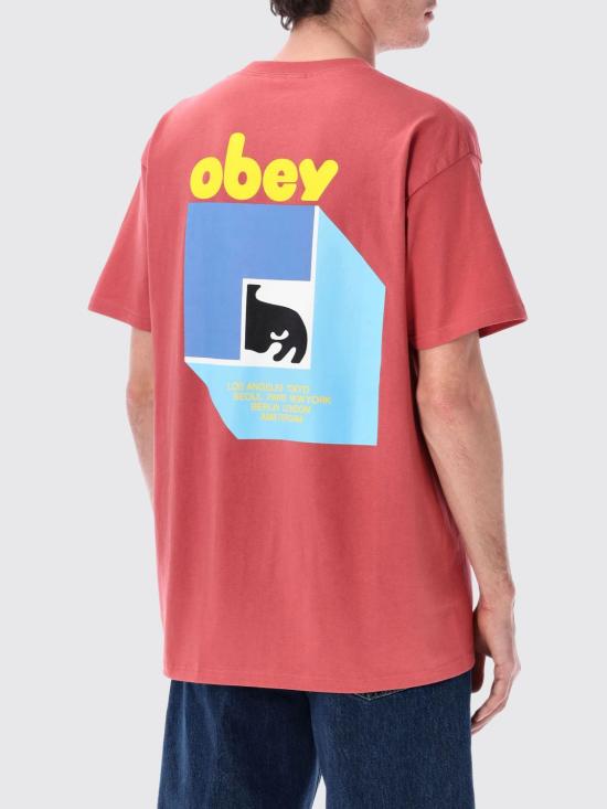 26SS 오베이 반팔 티셔츠 165264346 MR Red - OBEY