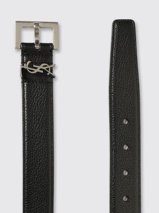 26SS 생로랑 모노그램 벨트 634440DTI0E 1000 Black - SAINT LAURENT