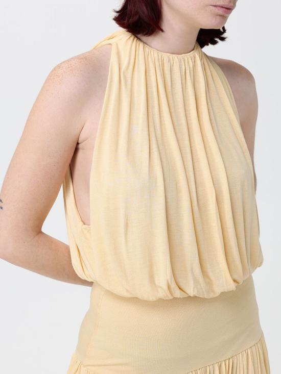 26SS 토템 롱 원피스 262WRD0320FB0635 312 Gold - TOTEME