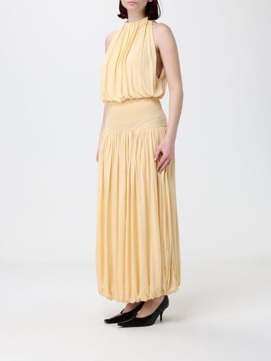 26SS 토템 롱 원피스 262WRD0320FB0635 312 Gold - TOTEME