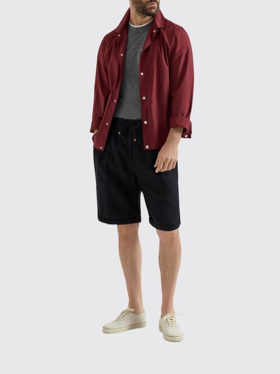 26SS 브루넬로 쿠치넬리 숏팬츠 M243DU0020 C101 Black - BRUNELLO CUCINELLI