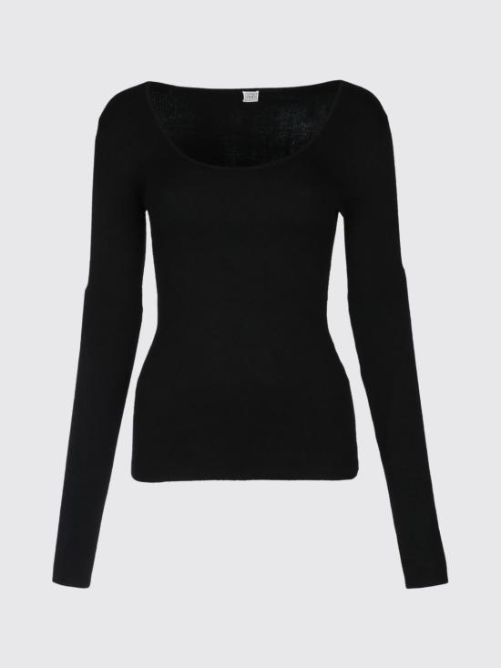 26SS 토템 스웨터 254WRT0571YA0128001 Black - TOTEME