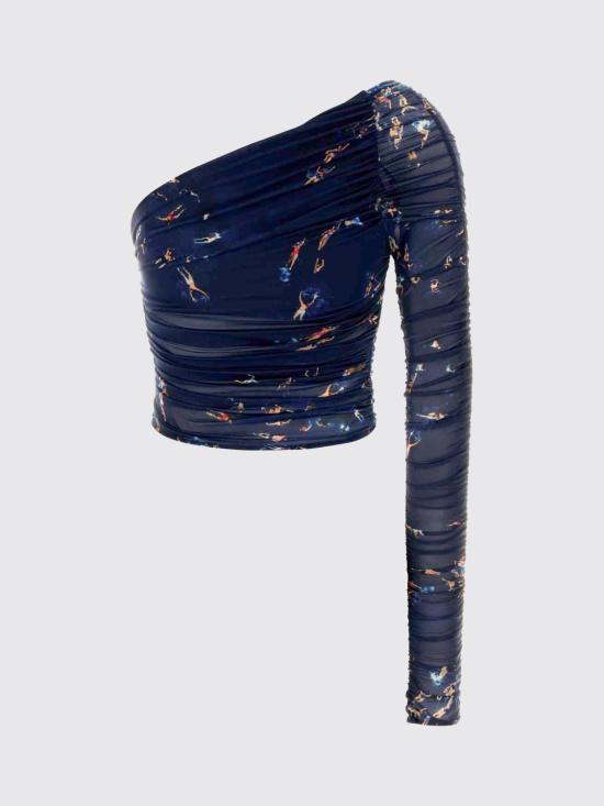 26SS 블루마린 탑 2C457A T6168 Blue - BLUMARINE