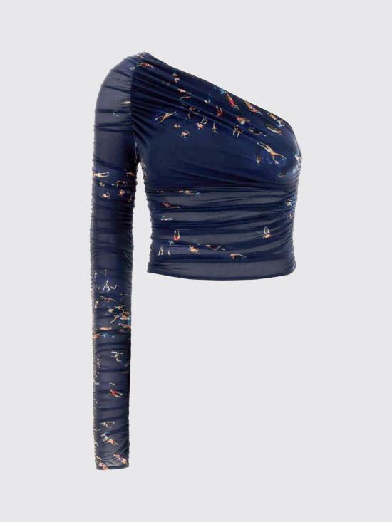 26SS 블루마린 탑 2C457A T6168 Blue - BLUMARINE