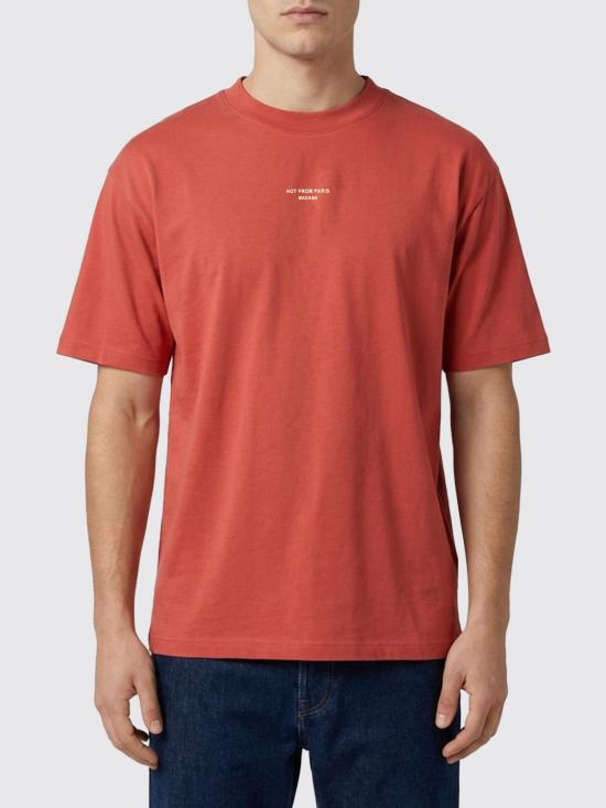 26SS 드롤드무슈 반팔 티셔츠 KTS202CO002 DARK Red