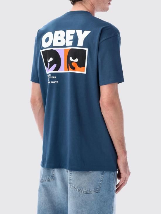 26SS 오베이 반팔 티셔츠 165264344 HB Blue - OBEY