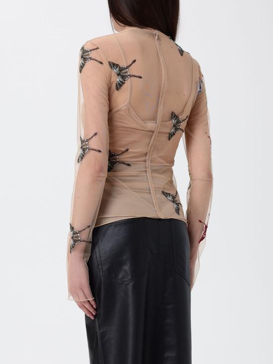 26SS 블루마린 블라우스 P644C262A F8209 Camel - BLUMARINE