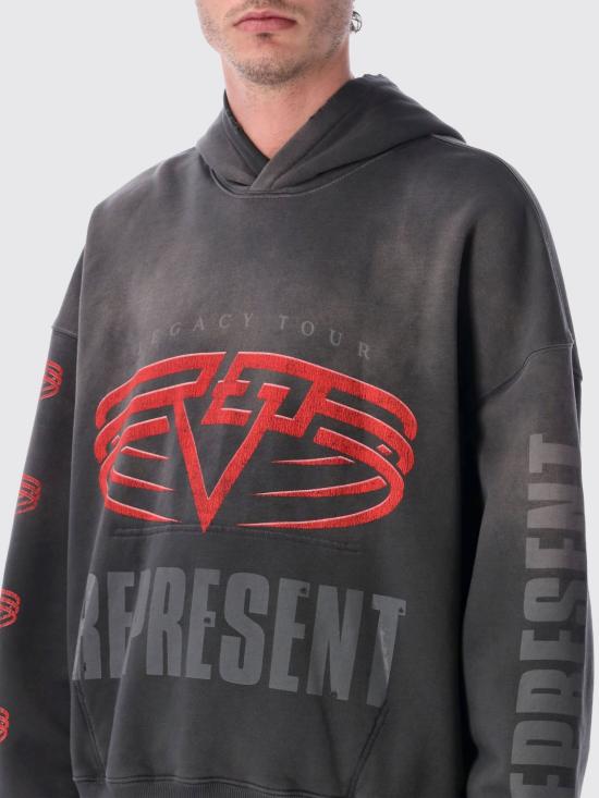 26SS 리프레젠트 후드 티셔츠 MLM100366 46 Black 1 - REPRESENT