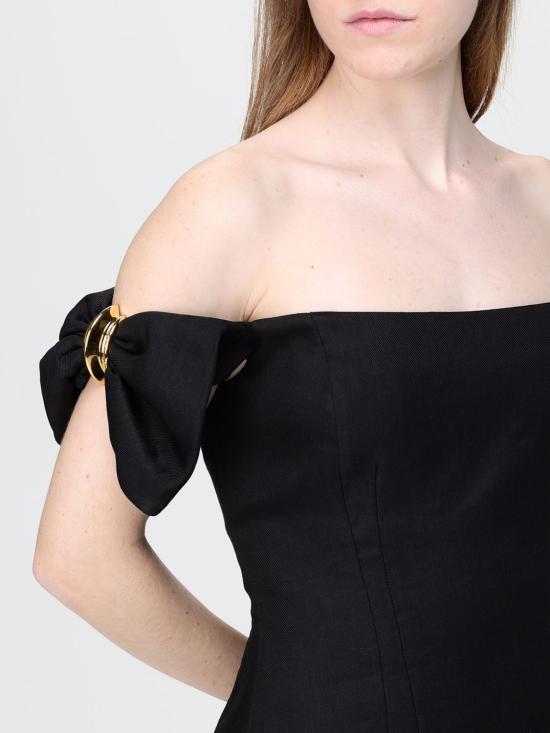 26SS 엘리자베타프랜치 숏 원피스 AB96862E2 110 Black - ELISABETTA FRANCHI