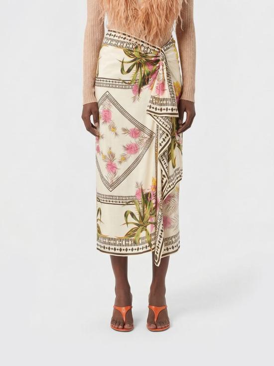 26SS 블루마린 롱 스커트 P622G281A F8177 Pink