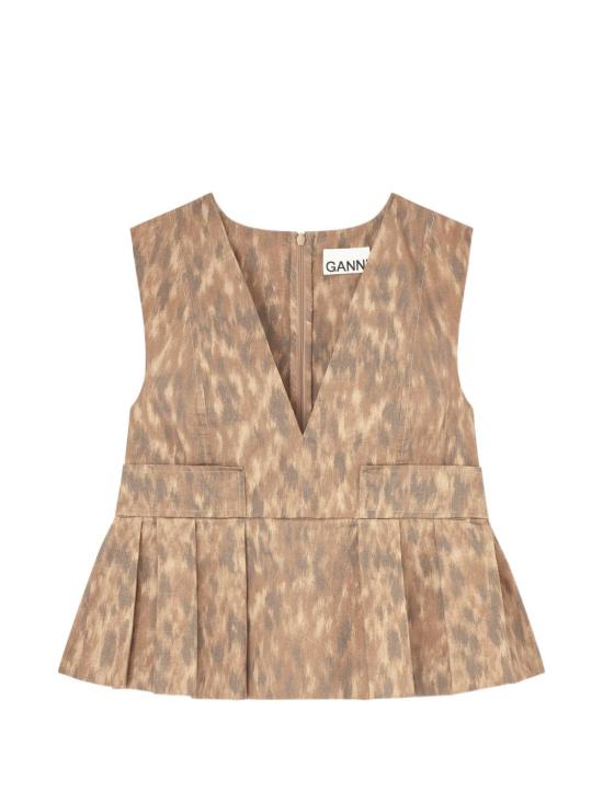 26SS 가니 민소매 티셔츠 A1040272 ZZT Beige