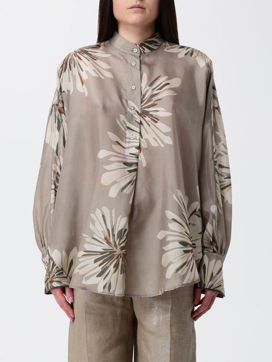 26SS 브루넬로 쿠치넬리 블라우스 MQ967RH201 C009 Kaki