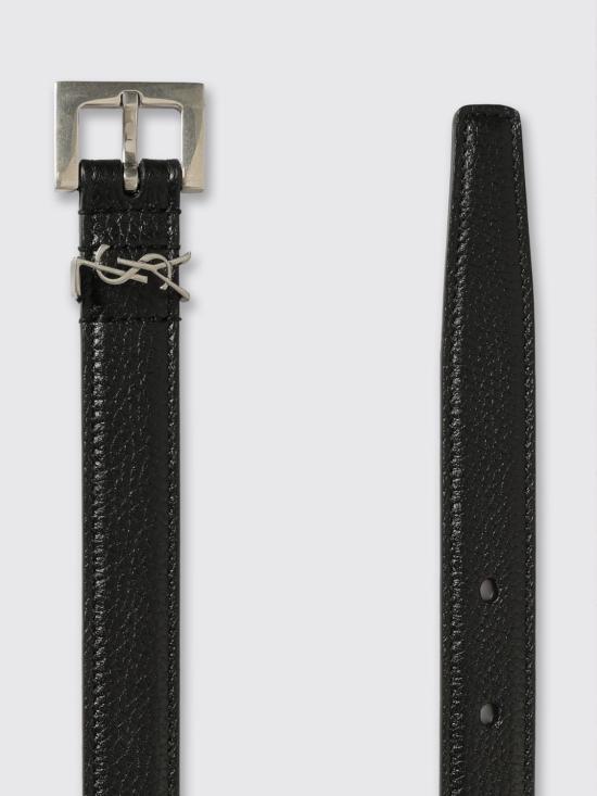 26SS 생로랑 가죽 벨트 612616DTI0E 1000 Black - SAINT LAURENT