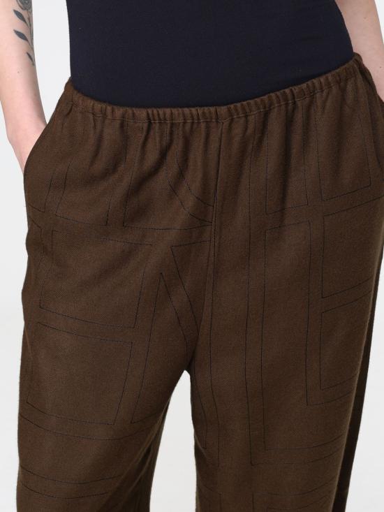 26SS 토템 스트레이트 팬츠 241WRB1101FB0080 034 Brown - TOTEME