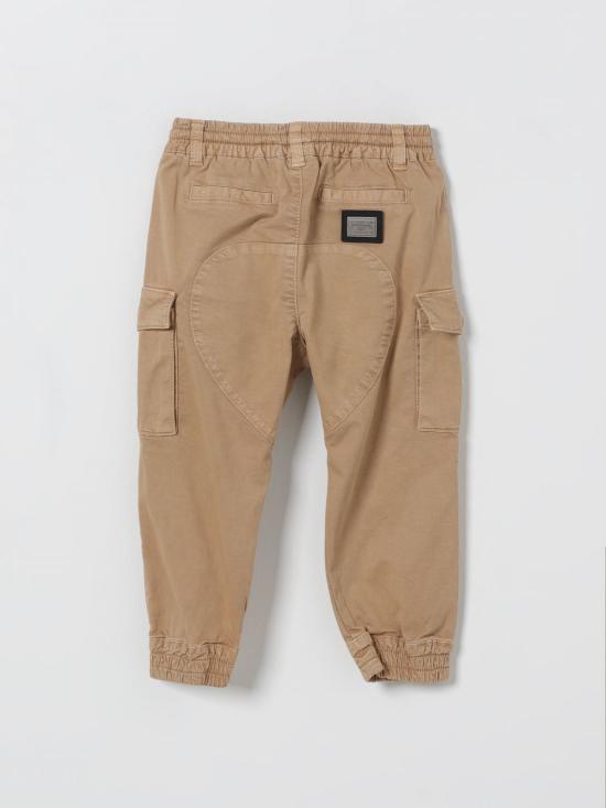 26SS [키즈] 돌체앤가바나 스트레이트 팬츠 L15P17LY103 S9000 Beige - DOLCE & GABBANA