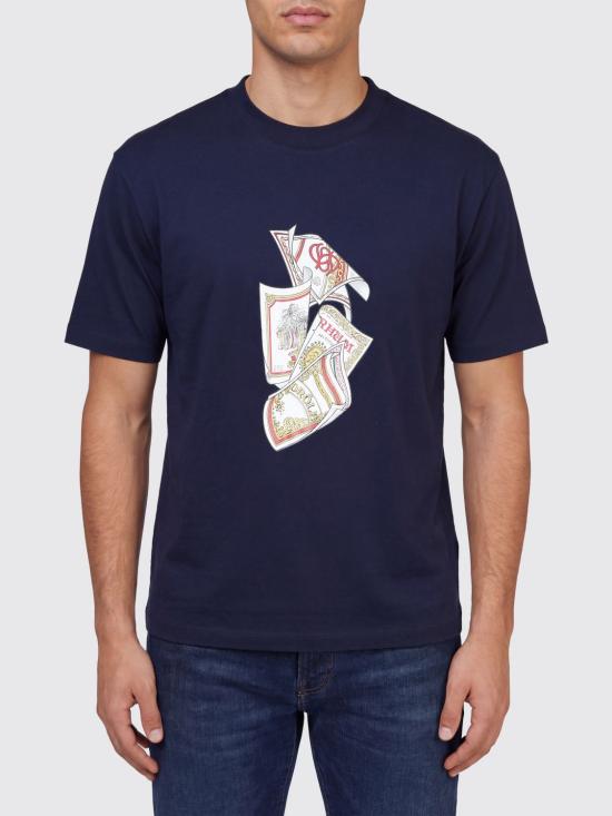 26SS 드롤드무슈 반팔 티셔츠 KTS311CO002 NAVY Blue