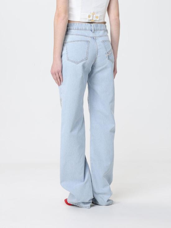 26SS 엘리자베타프랜치 데님 팬츠 PJ32N62E2 FF6 Gnawed Blue - ELISABETTA FRANCHI
