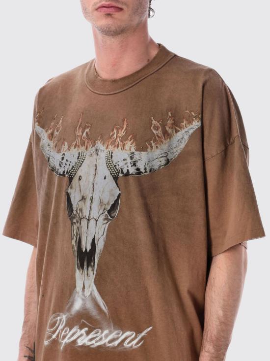 26SS 리프레젠트 반팔 티셔츠 MLM100592 16 Brown - REPRESENT